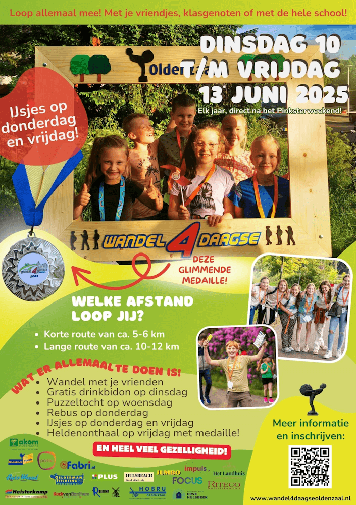 Flyer Wandel4Daagse Oldenzaal 2025
